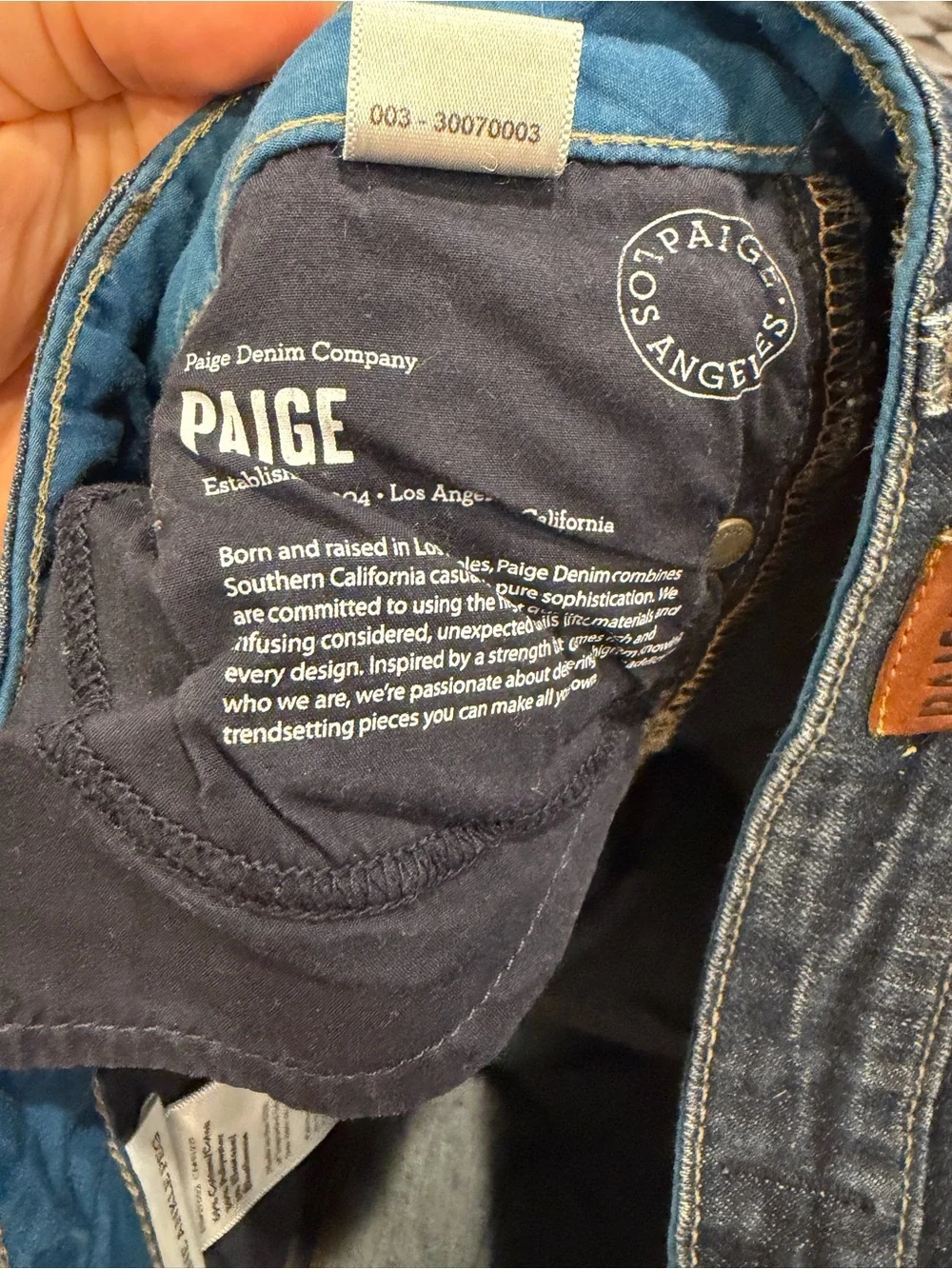 PAIGE Men's Dark Indigo Skinny Jeans Skyline Ankle Peg